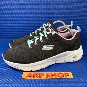 SKECHERS ARCH FIT Women`s Size 11 Black Lila Comfort Walking Shoes 149414